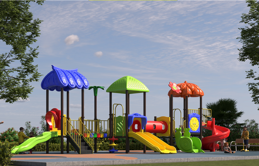 Bộ liên hoàn cầu trượt ống chui mái lá