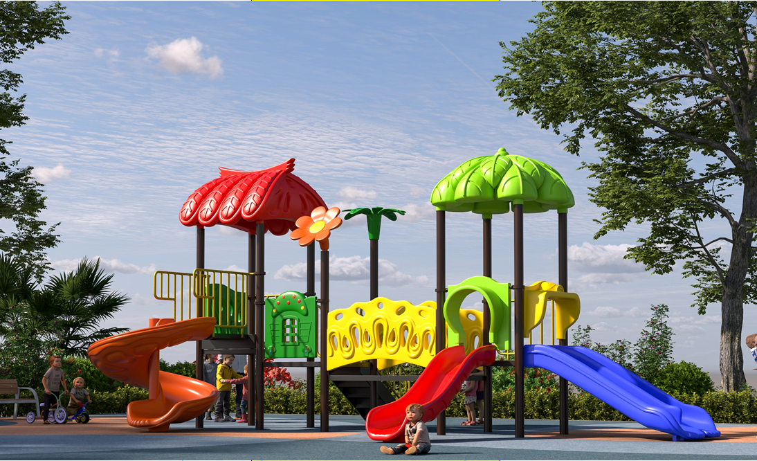 Cầu trượt liên hoàn con công