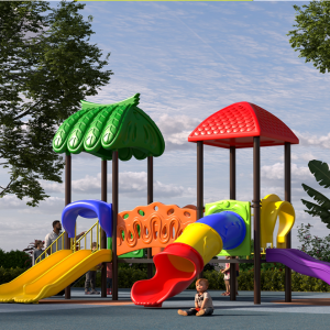 Nhà chơi 2 khối vách con công