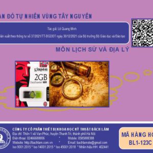 Lịch sử & Địa lý - Bản đồ tự nhiên vùng Tây Nguyên (Tranh điện tử) - Dùng cho lớp 4