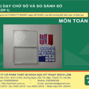 Bộ thiết bị dạy chữ số và so sánh số (Dùng cho lớp 1)