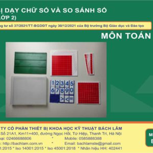 Bộ thiết bị dạy chữ số và so sánh số (Dùng cho lớp 2)