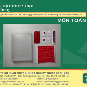 Bộ thiết bị dạy phép tính (Dùng cho lớp 1)