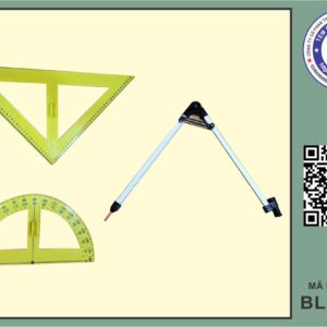 Bộ thiết bị vẽ bảng trong dạy học hình học (Nhựa và Nhôm hoặc Inox) - Dùng cho lớp 3, 4 ,5