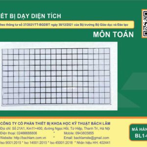 Thiết bị dạy diện tích - Dùng cho lớp 3