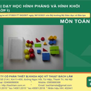 Bộ thiết bị dạy học hình phẳng và hình khối (Dùng cho lớp 1)