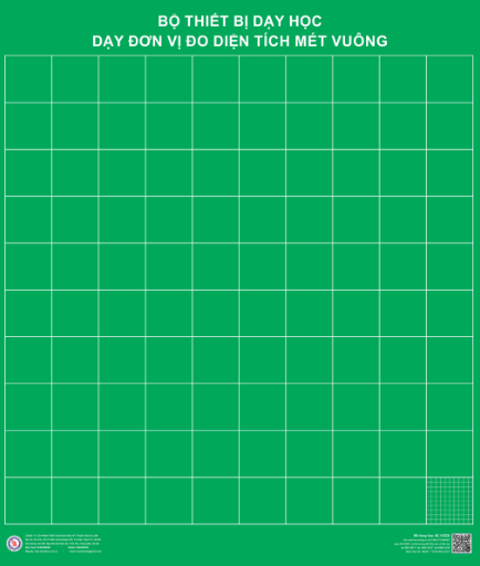 Bộ thiết bị dạy học dạy đơn vị đo diện tích mét vuông (Dùng cho lớp 4)