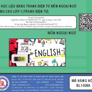 Bộ học liệu bằng tranh điện tử môn ngoại ngữ (TH-LỚP 1) (Tranh điện tử)