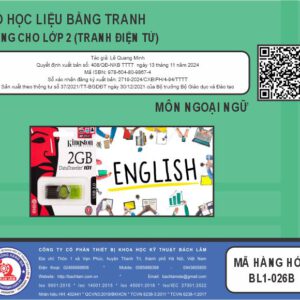 Bộ học liệu bằng tranh điện tử môn ngoại ngữ (TH-LỚP 2) (USB Tranh điện tử)