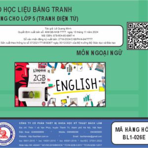 Bộ học liệu bằng tranh - Dùng cho Lớp 5 (Tranh điện tử)