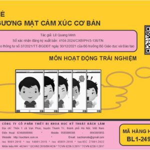 HĐTN - Bộ thẻ các gương mặt cảm xúc cơ bản (Tranh điện tử) - Dùng cho lớp 1,4,5 (Dùng chung với Đạo Đức)