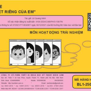 HĐTN - Bộ thẻ về “Nét riêng của em” (Tranh nhựa) - Dùng cho lớp 3