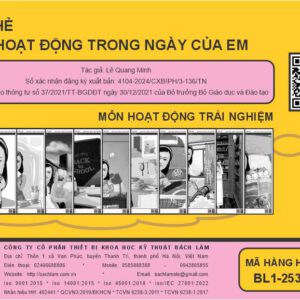 HĐTN - Bộ thẻ các hoạt động trong ngày của em (Tranh nhựa) - Dùng cho lớp 3, 4
