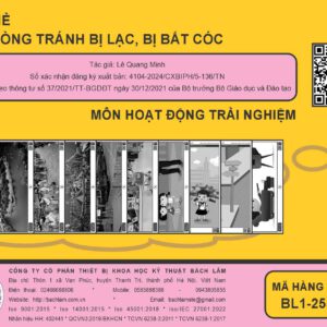 HĐTN - Bộ tranh về Phòng tránh bị lạc, bị bắt cóc (Tranh nhựa) - Dùng cho lớp 2