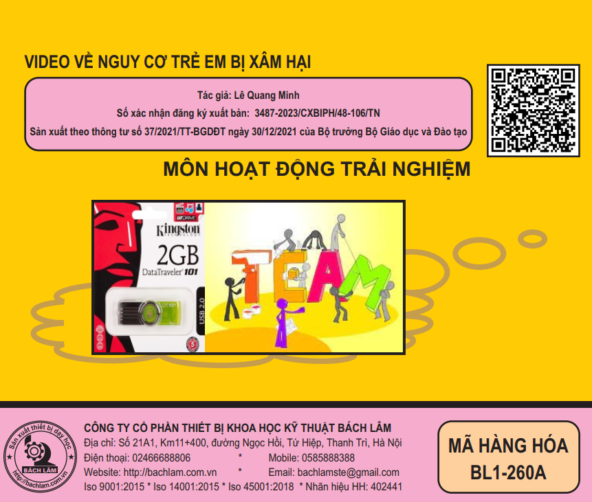 HĐTN - Video về nguy cơ trẻ em bị xâm hại (USB Video)	x		Dùng cho lớp 4