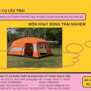 HĐTN - Bộ dụng cụ lều trại - Sử dụng cho lớp 1, 2, 3, 4, 5