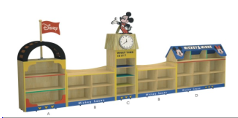 Giá đồ chơi hình đồng hồ