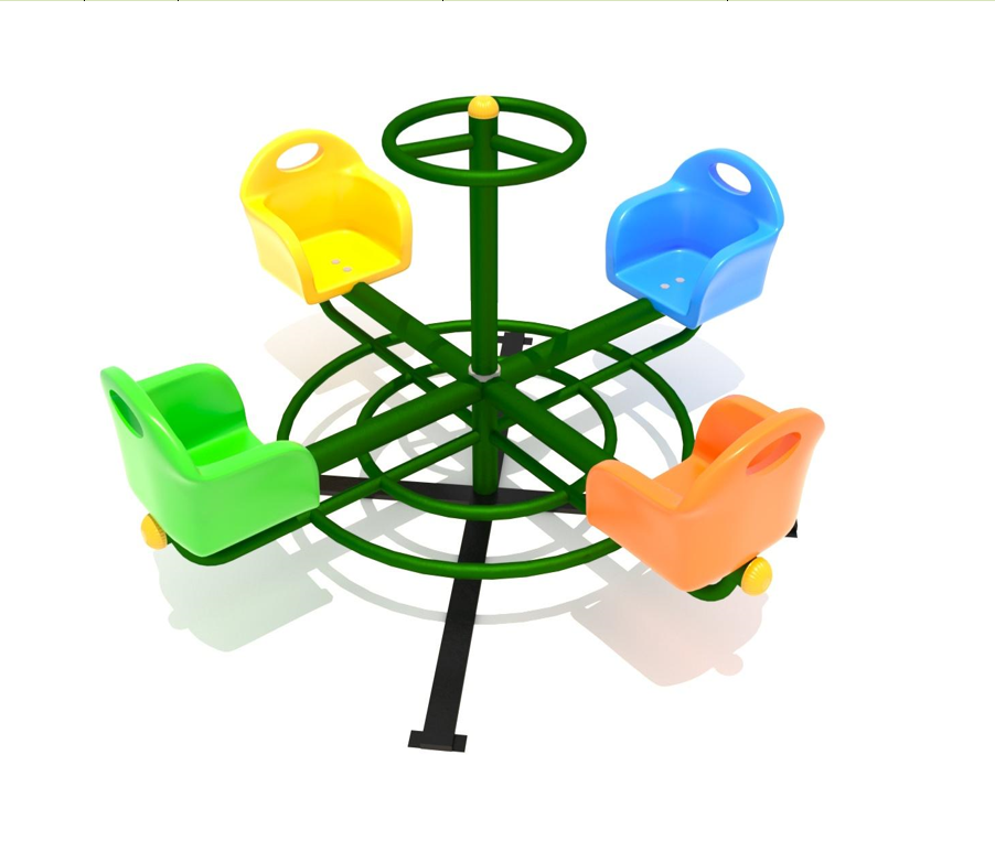 ĐU QUAY 4 GHẾ GẤU